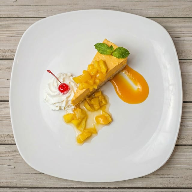 Mango Mousse Cake.