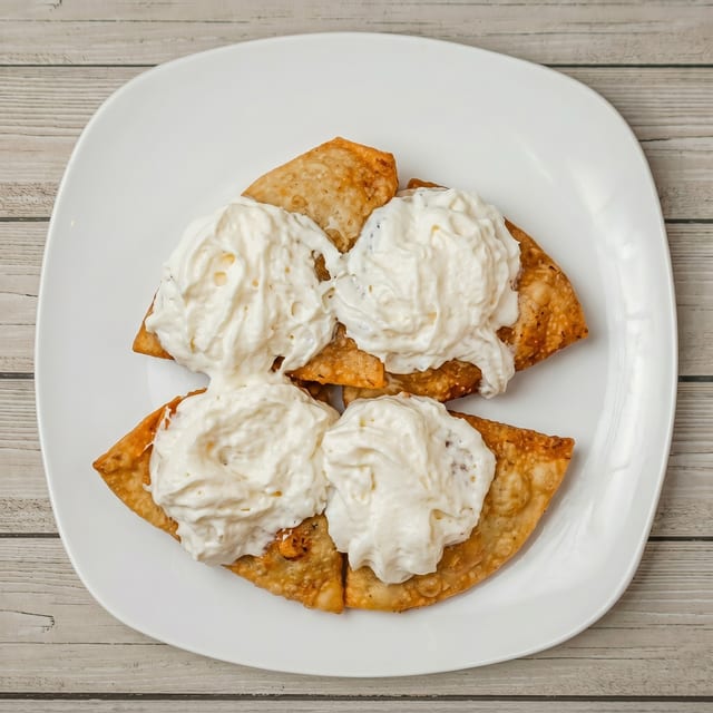 Sopapillas with Ice Cream.